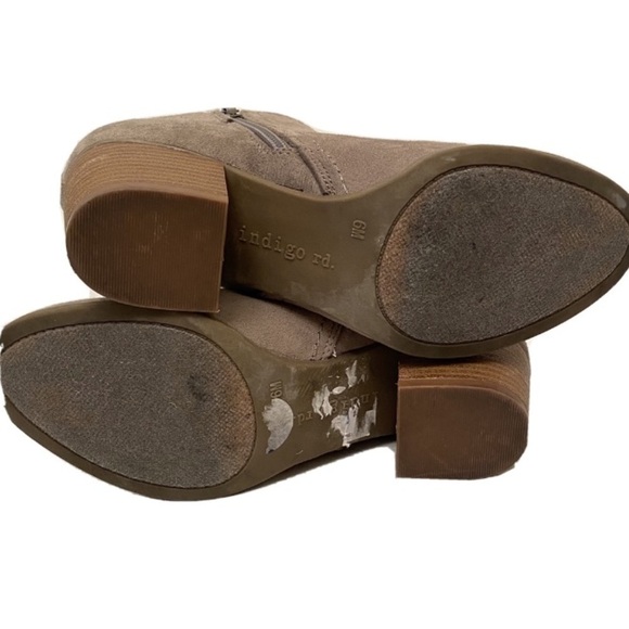 INDIGO RD ✨Ankle Boots✨ Stacked heel Boho Zip - Picture 7 of 8